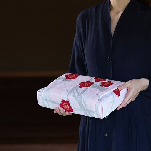 70 光悦ちりめん友禅 梅 シロネズ