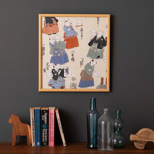 48 風呂敷 浮世絵 流行猫の曲手まり