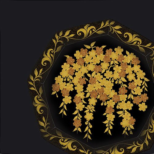 58 雪月花 八角盆桜 スミ