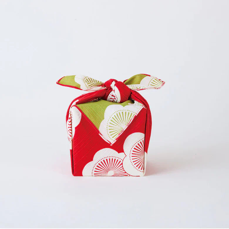 風呂敷伊砂文様 48cm | 梅 レッドグリーン