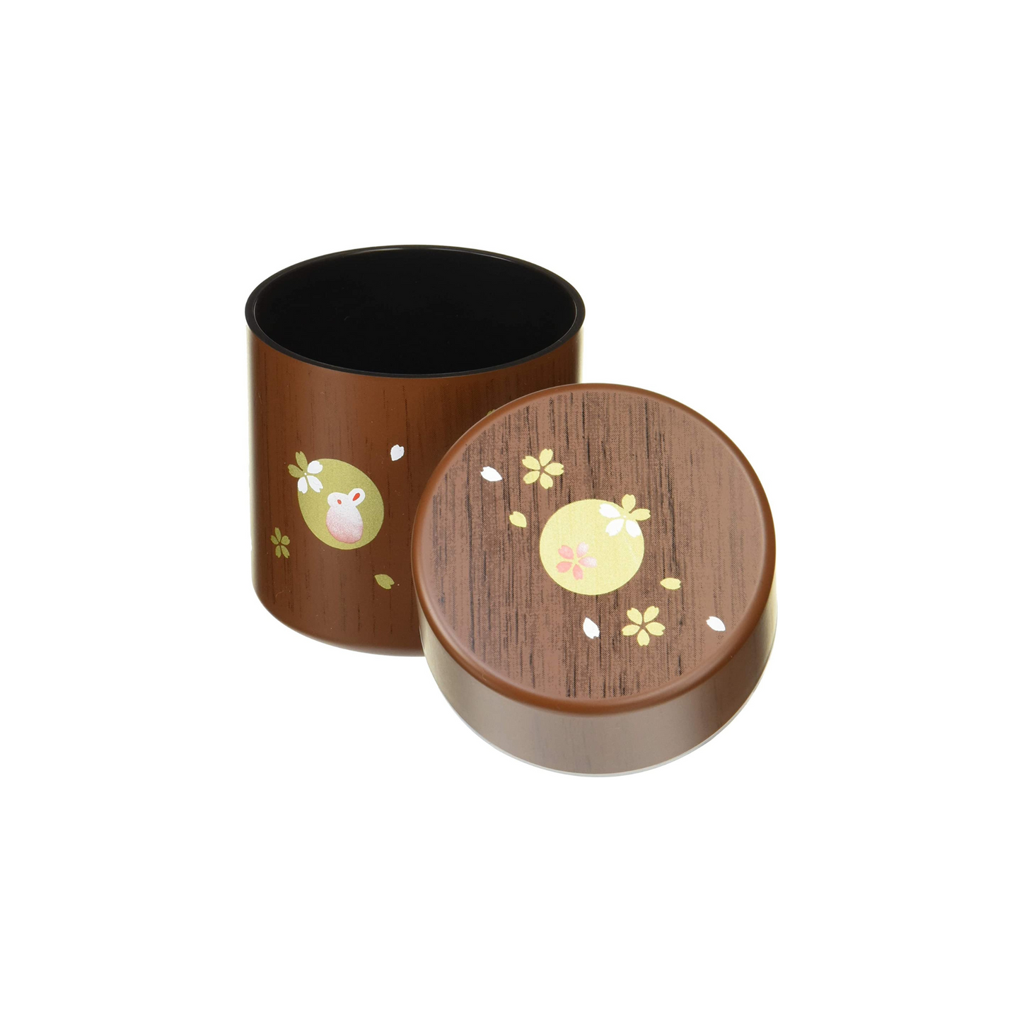 茶筒丸 小 木目ハンコうさぎ 小