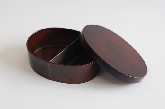 曲げわっぱ一段弁当 500ml ダークブラウン