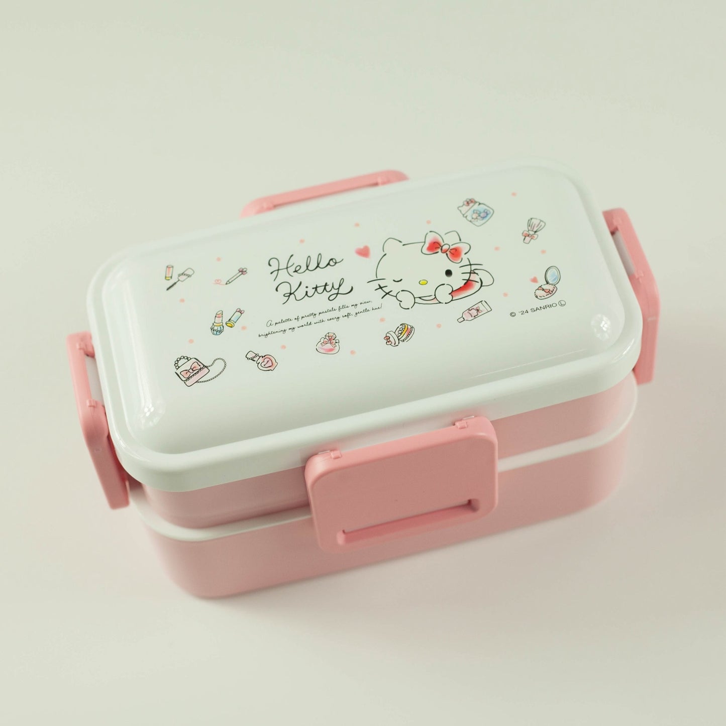 ハローキティ水彩コスメ二段弁当