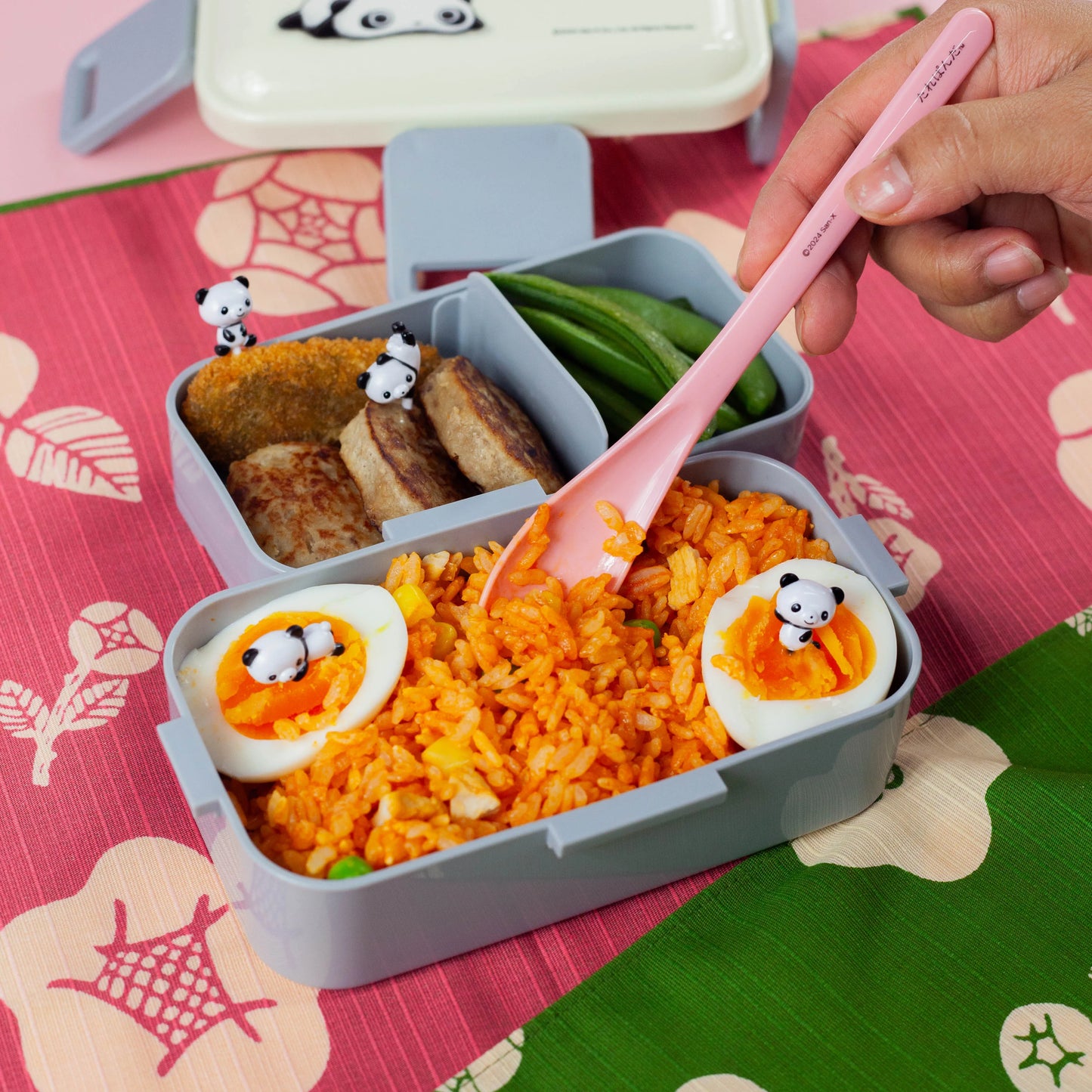 たれぱんだ二段弁当箱600ml