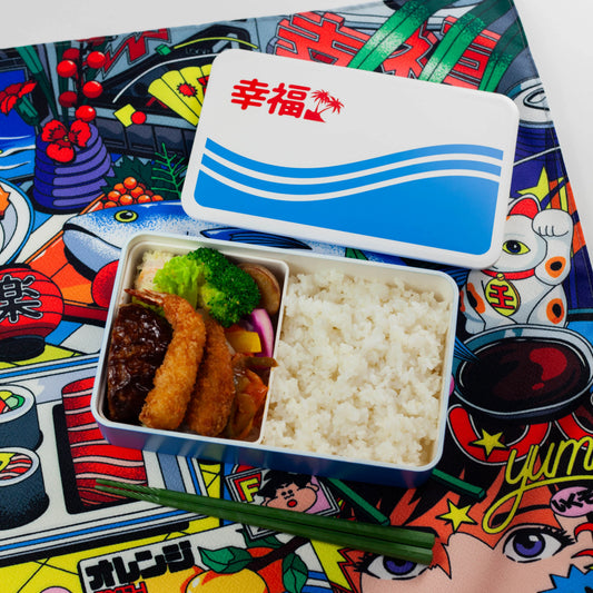 City Pop 弁当箱 レトロデザイン | Bento&co × Ardhira Putra 限定コラボ 使用例 お弁当