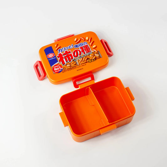 柿の種 4点ロック弁当箱 650ml 仕切り 蓋を開けたところ