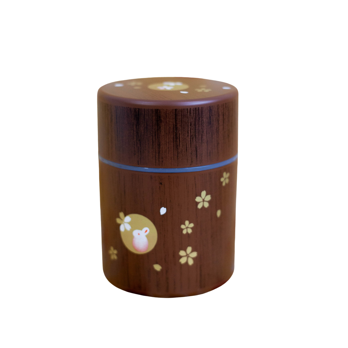 茶筒丸 小 木目ハンコうさぎ 小