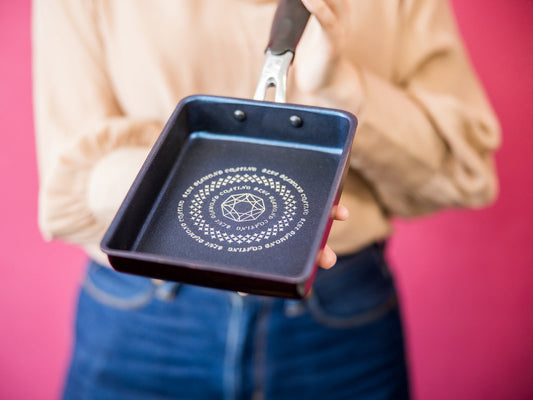 ブルーダイヤモンド玉子焼きフライパン 13x18cm