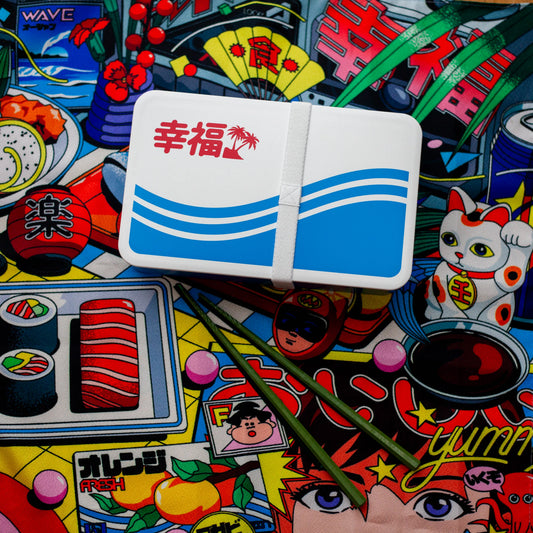 City Pop セット 弁当箱 箸 風呂敷 レトロデザイン Bento&co シティポップ