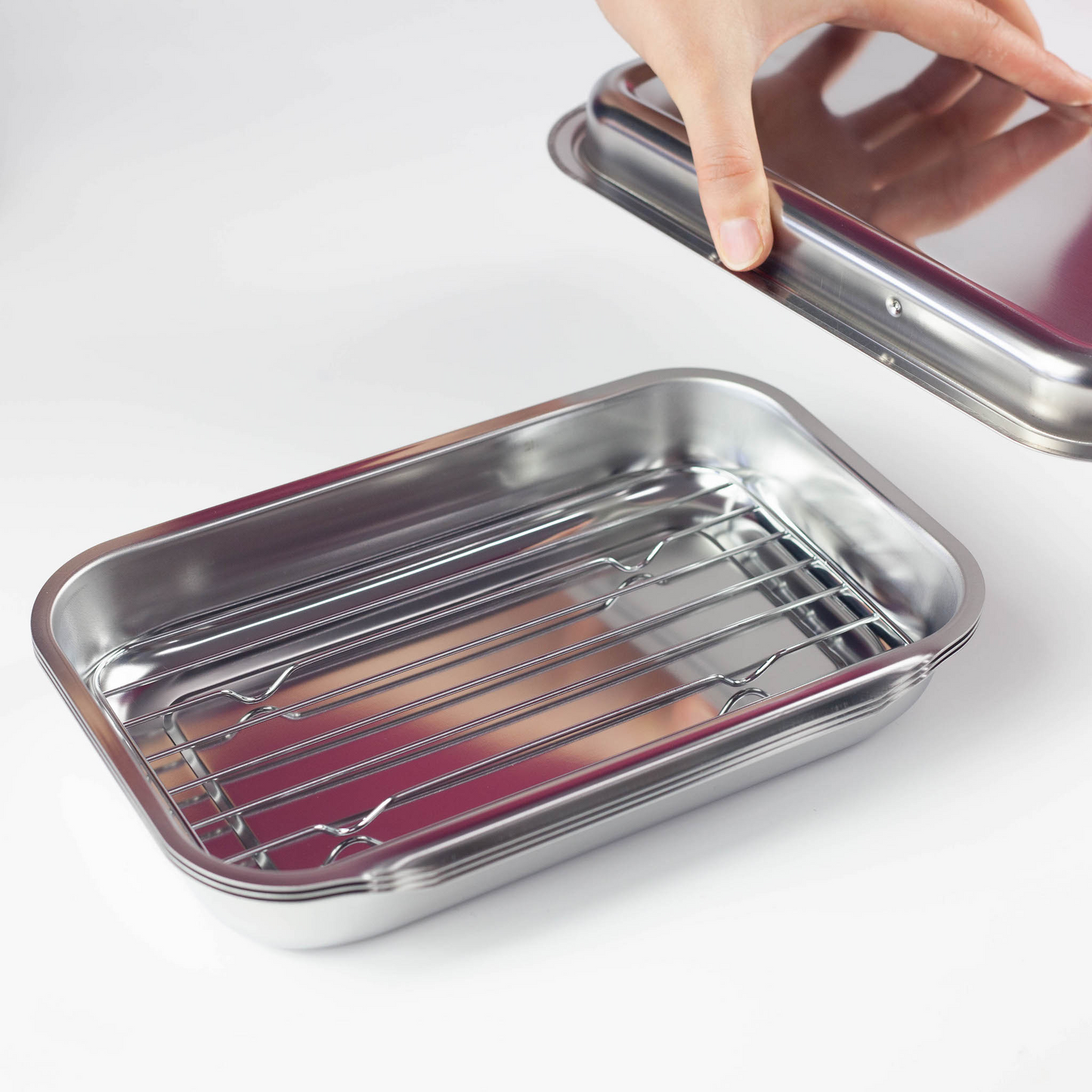 ステンレス連結バット(フタ、アミ付き)