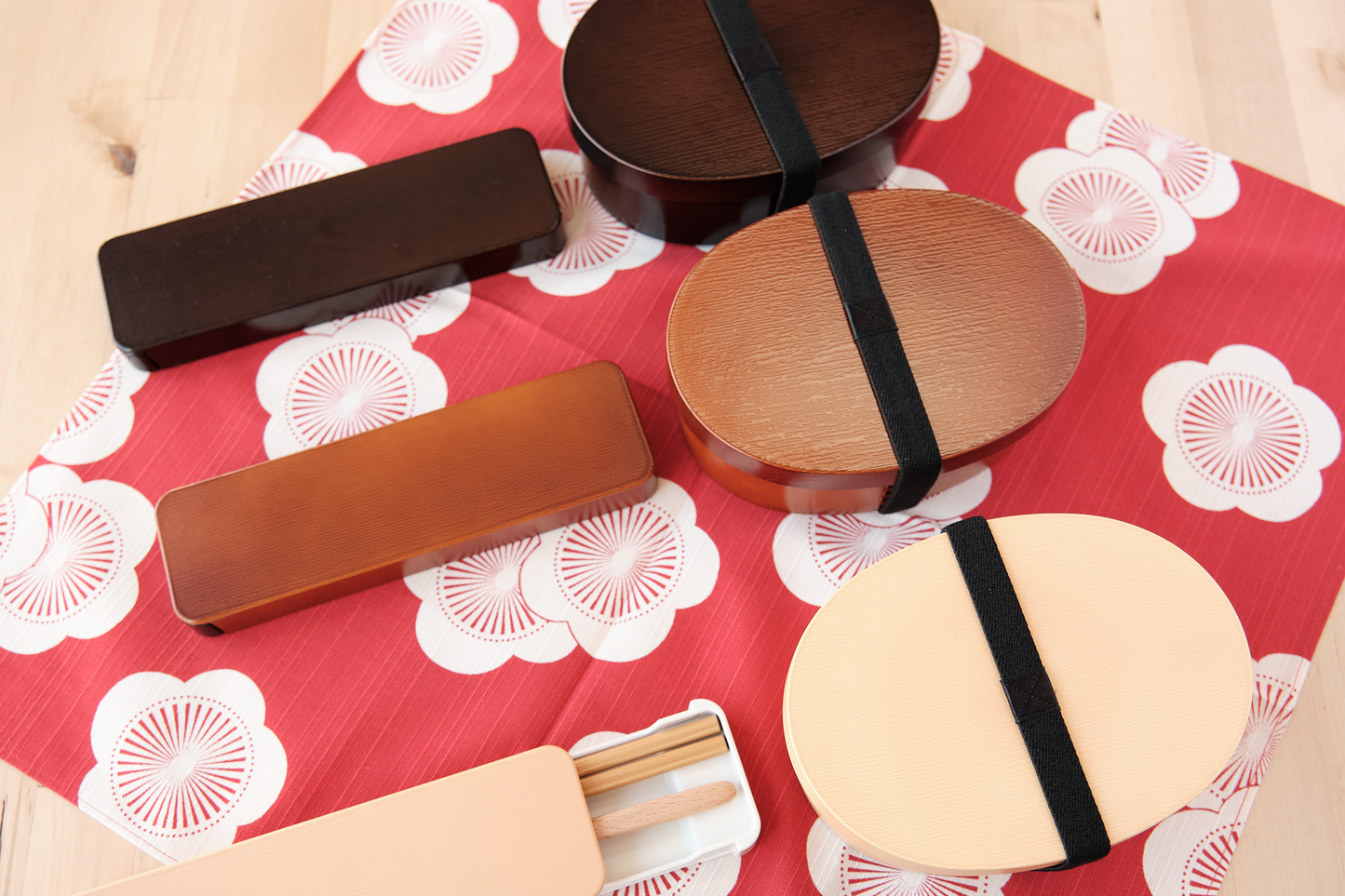 曲げわっぱ一段弁当 500ml ベージュ*