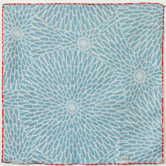 風呂敷伊砂文様 48cm | 菊 アカ セイジ