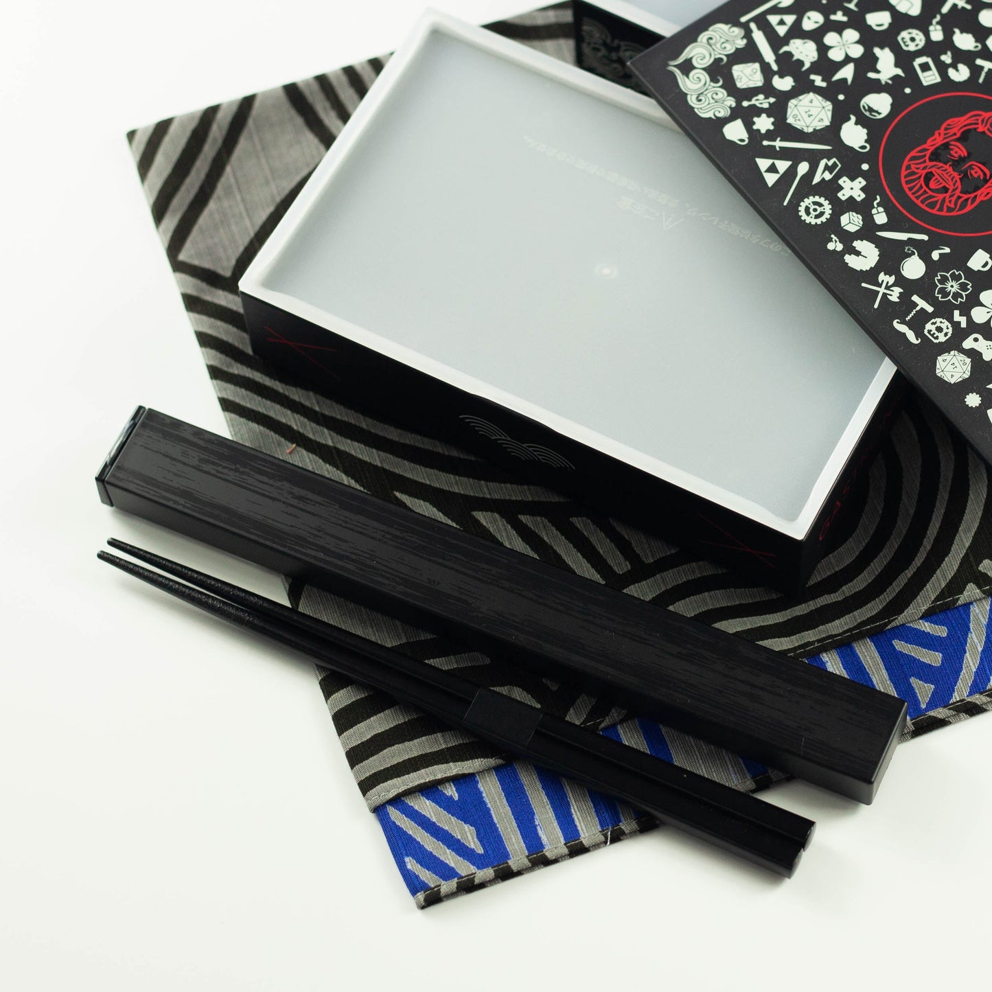 Wood Style スクエア箸箱セット ブラック