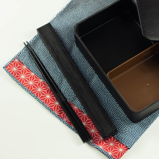 Wood Style スクエア箸箱セット ブラック