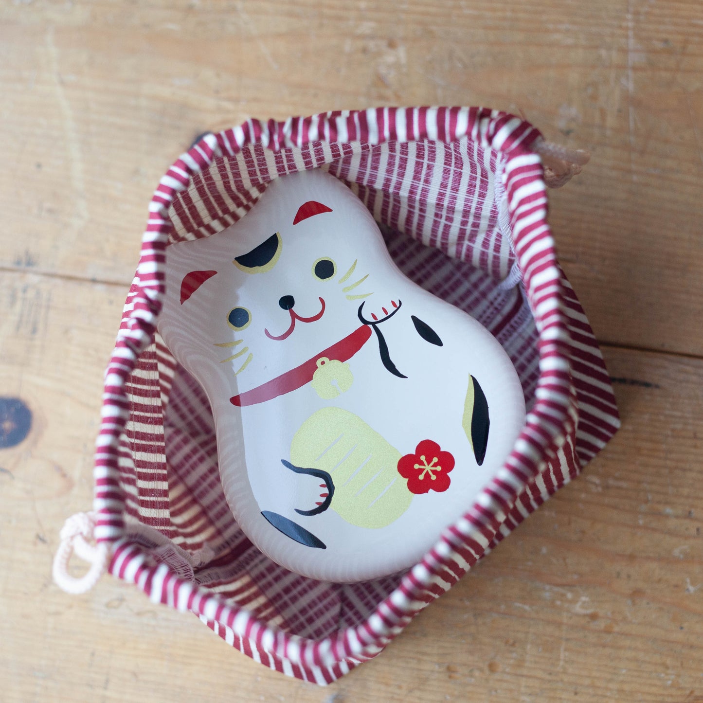 丸子二段白まねきねこセット