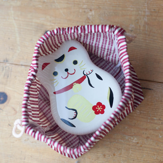 丸子二段白まねきねこセット