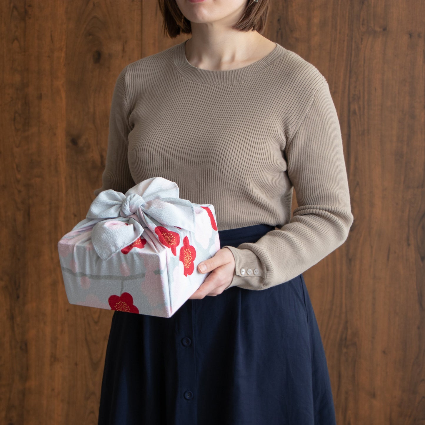 70 光悦ちりめん友禅 梅 シロネズ