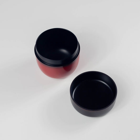 山中塗 中棗 曙塗 黒朱 切合口 桐箱入