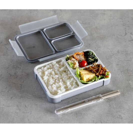 薄型弁当箱 抗菌フードマン 600ml グレー
