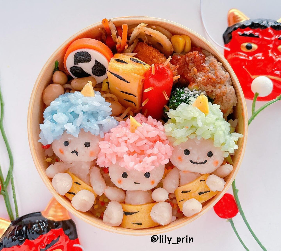 インスタで見つけた節分弁当アイデア ゴロピカドンキャラ弁