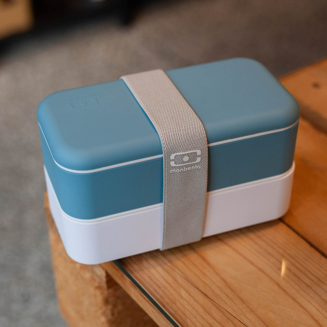 monbento フランス製おしゃれ二段弁当箱 ブラック・デニム・ピンクの3色