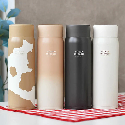 にゃお ねこみみステンレスマグボトル 490ml ピンク