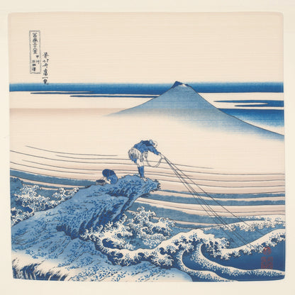48 風呂敷 浮世絵　甲州石斑沢 アイ