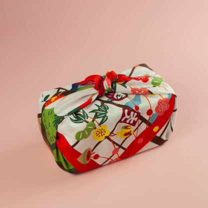 風呂敷 三毛猫みけのゆめ日記 :みけの初夢 50cm