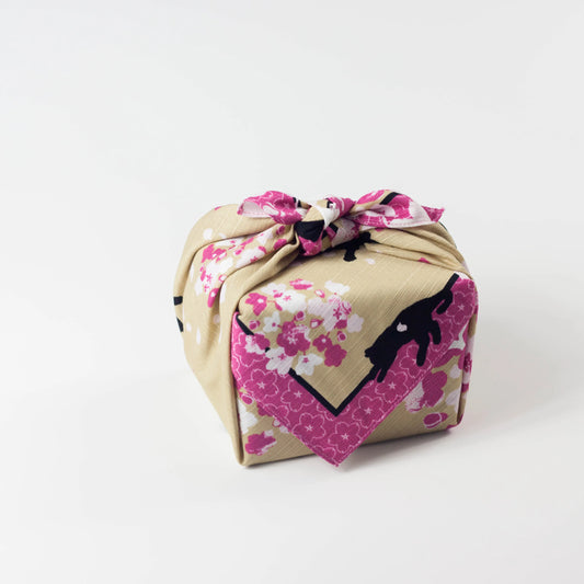 風呂敷 桜遊歩ねこ 50cm