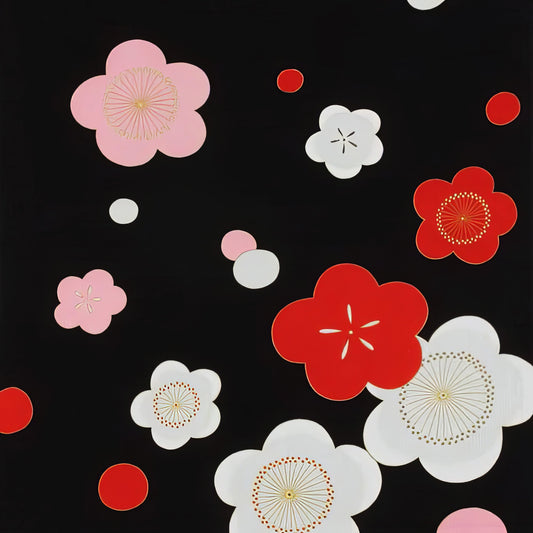かさね紅梅梅 68cm | 黒