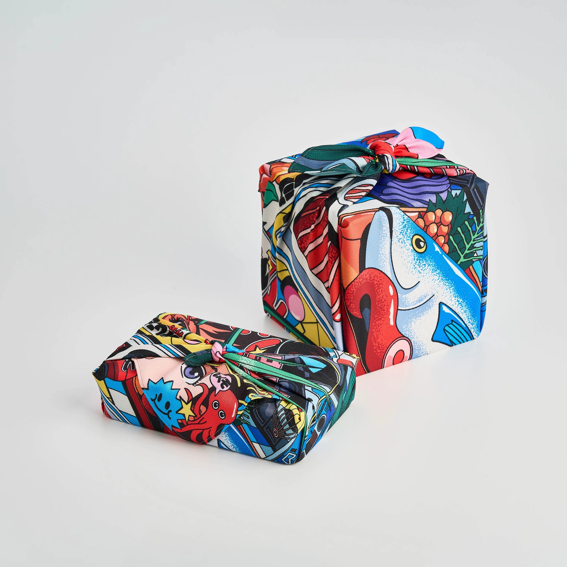City Pop 風呂敷 48cm 70cm レトロデザイン Bento&co