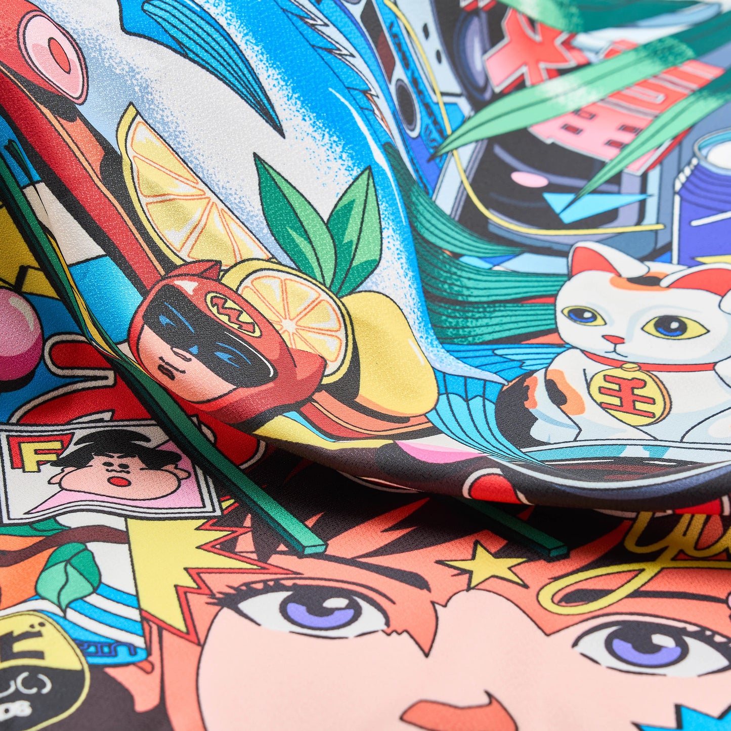 City Pop 風呂敷 48cm 70cm レトロデザイン Bento&co