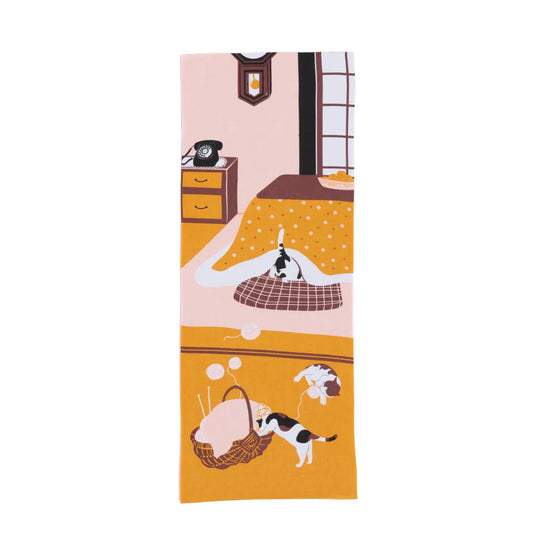 飾り手拭 こたつねこ