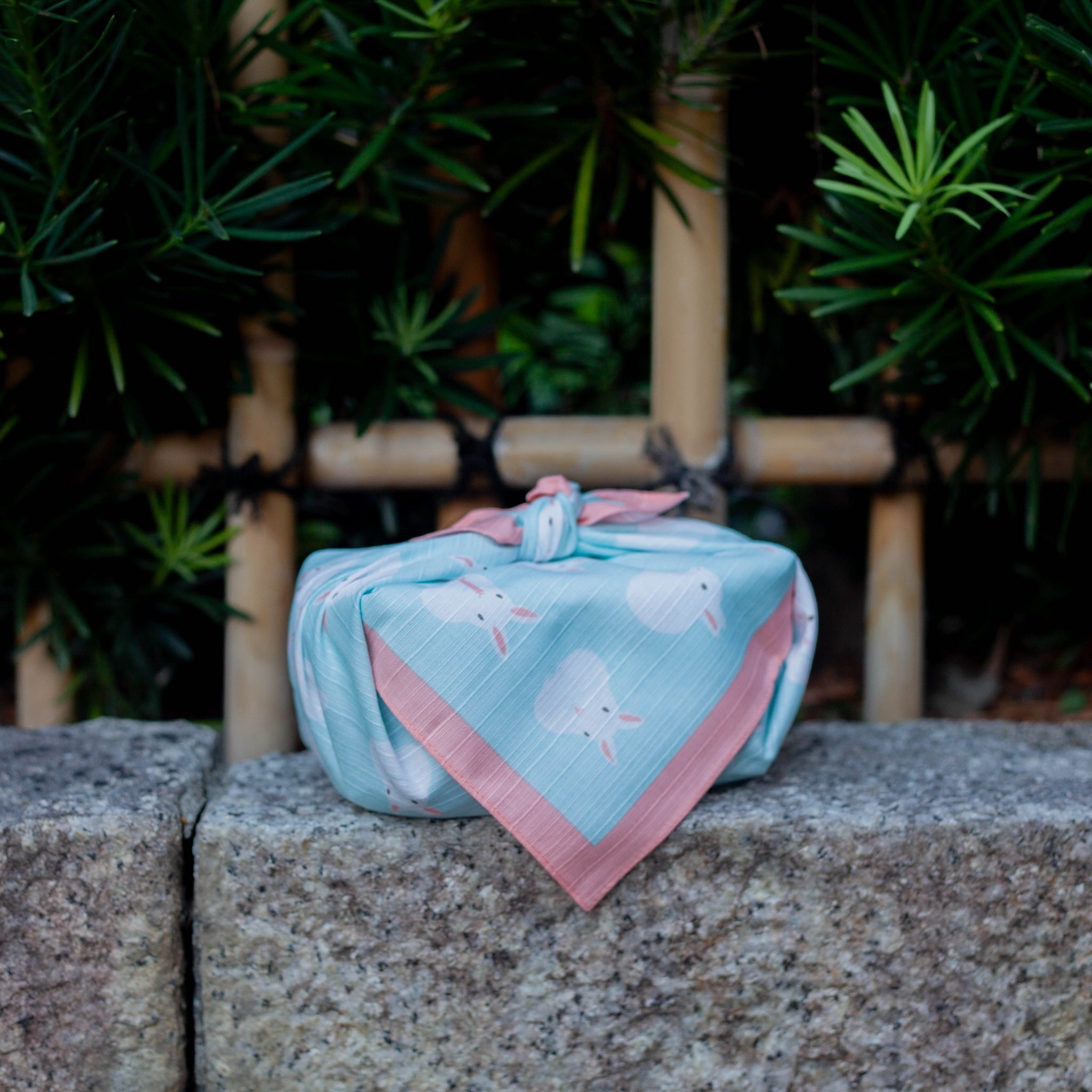 風呂敷 うさぎ ブルー 50cm｜Bento&co – Bento&co 京都発弁当箱専門店