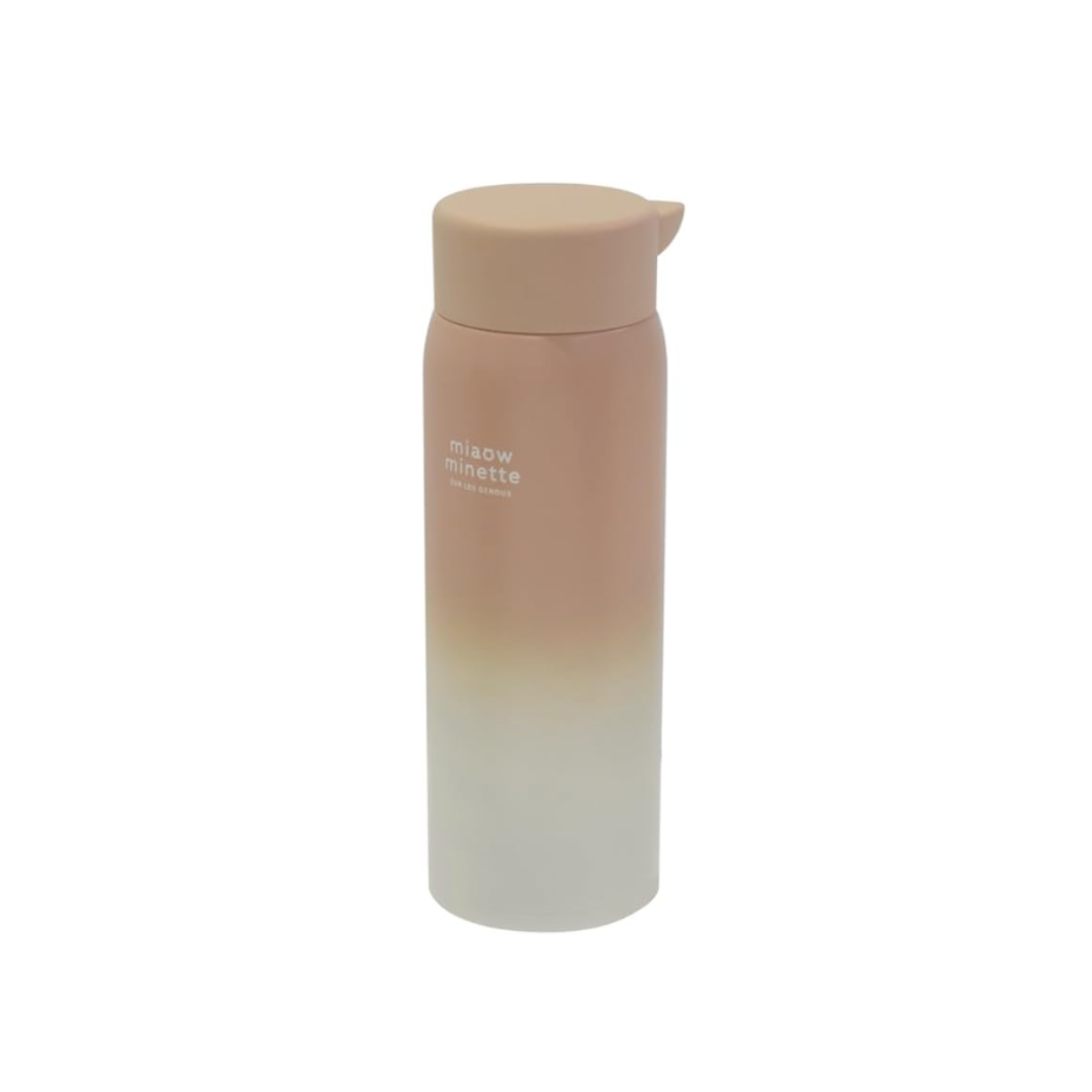 にゃお ねこみみステンレスマグボトル 490ml ピンク
