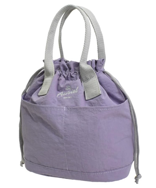 オーリエル 保冷巾着バッグ むらさき