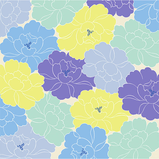 100 ひめむすび Adeline Klam 牡丹 ブルー