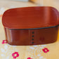 Nuri Wappa Wood Tone One Tier Bento Box | Red by Hakoya - Bento&co Japanese Bento Lunch Boxes and Kitchenware Specialists