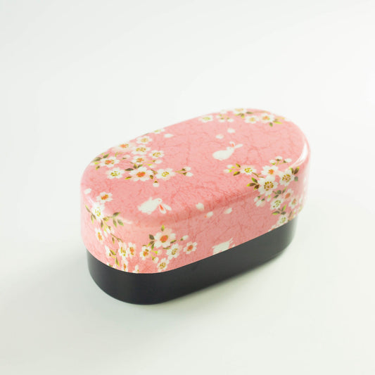 布貼加賀小判弁当 | 桜うさぎピンク 830ml