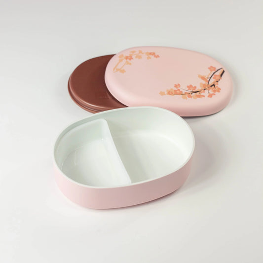 桜弁当箱 仕切り付き 内側