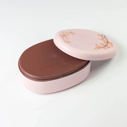 桜弁当箱 側面 小判型