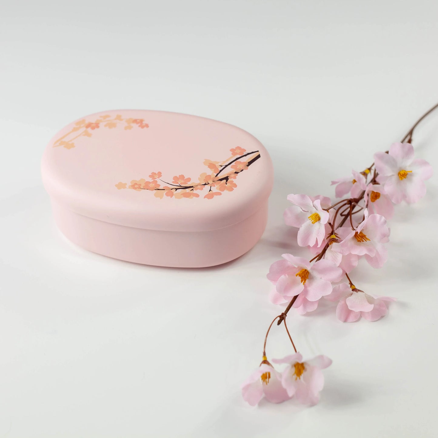 桜小判一段弁当箱 ピンク 480ml 日本製