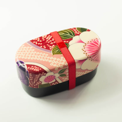 布貼小判弁当 桜ピンク 830ml 全体イメージ　日本製 ランチバンド