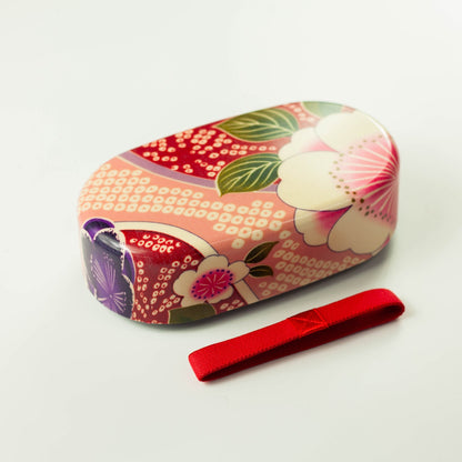 布貼小判弁当 桜ピンク 830ml 全体イメージ　日本製 コンパクト