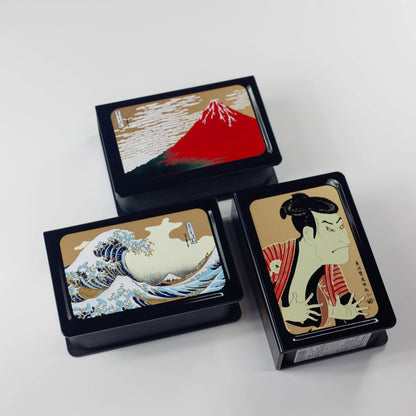 ブック弁当　浮世絵デザインの蓋正面