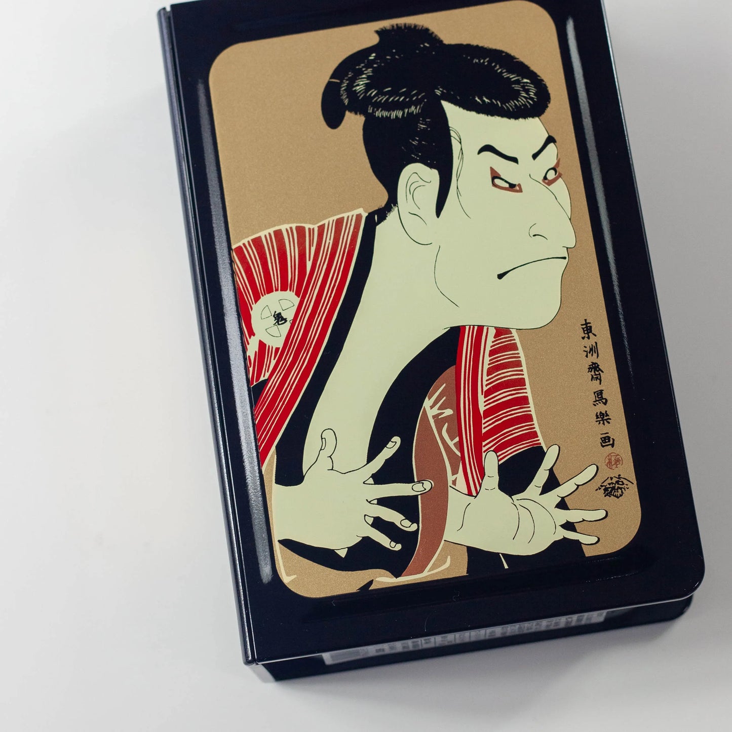 ブック弁当 写楽 浮世絵デザインの蓋正面