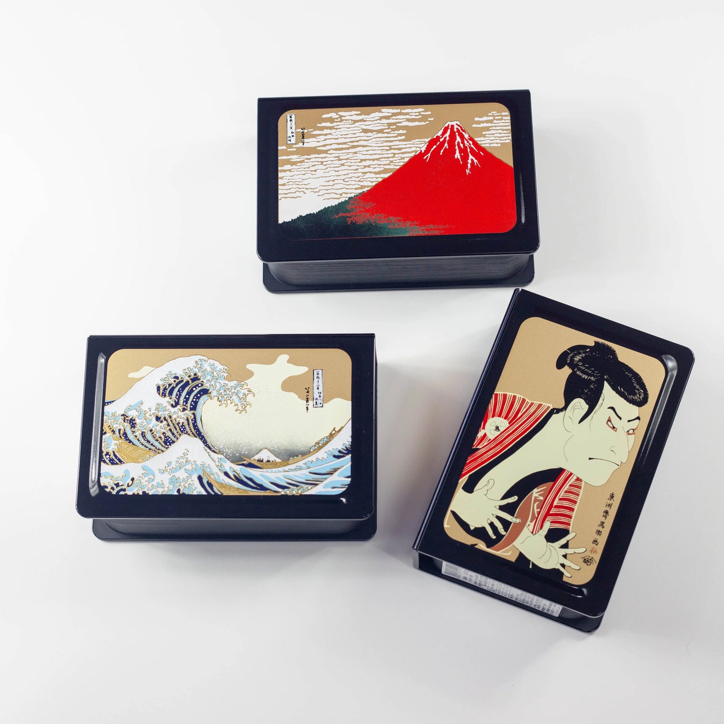 ブック弁当  浮世絵デザインの蓋正面