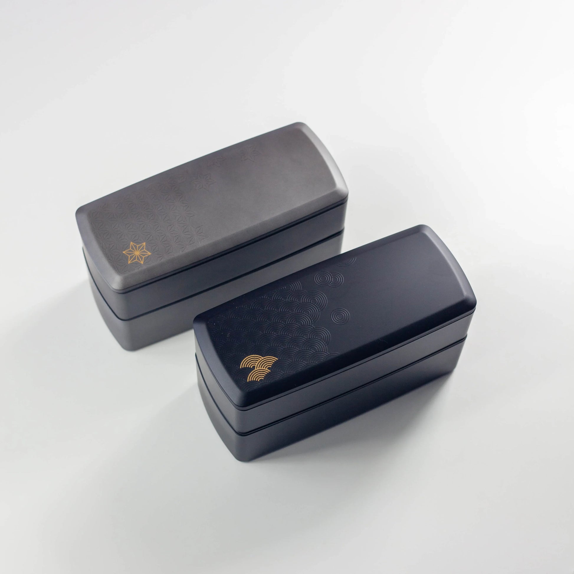 銀研・黒炭 二段ランチボックス 1000ml 全体イメージ