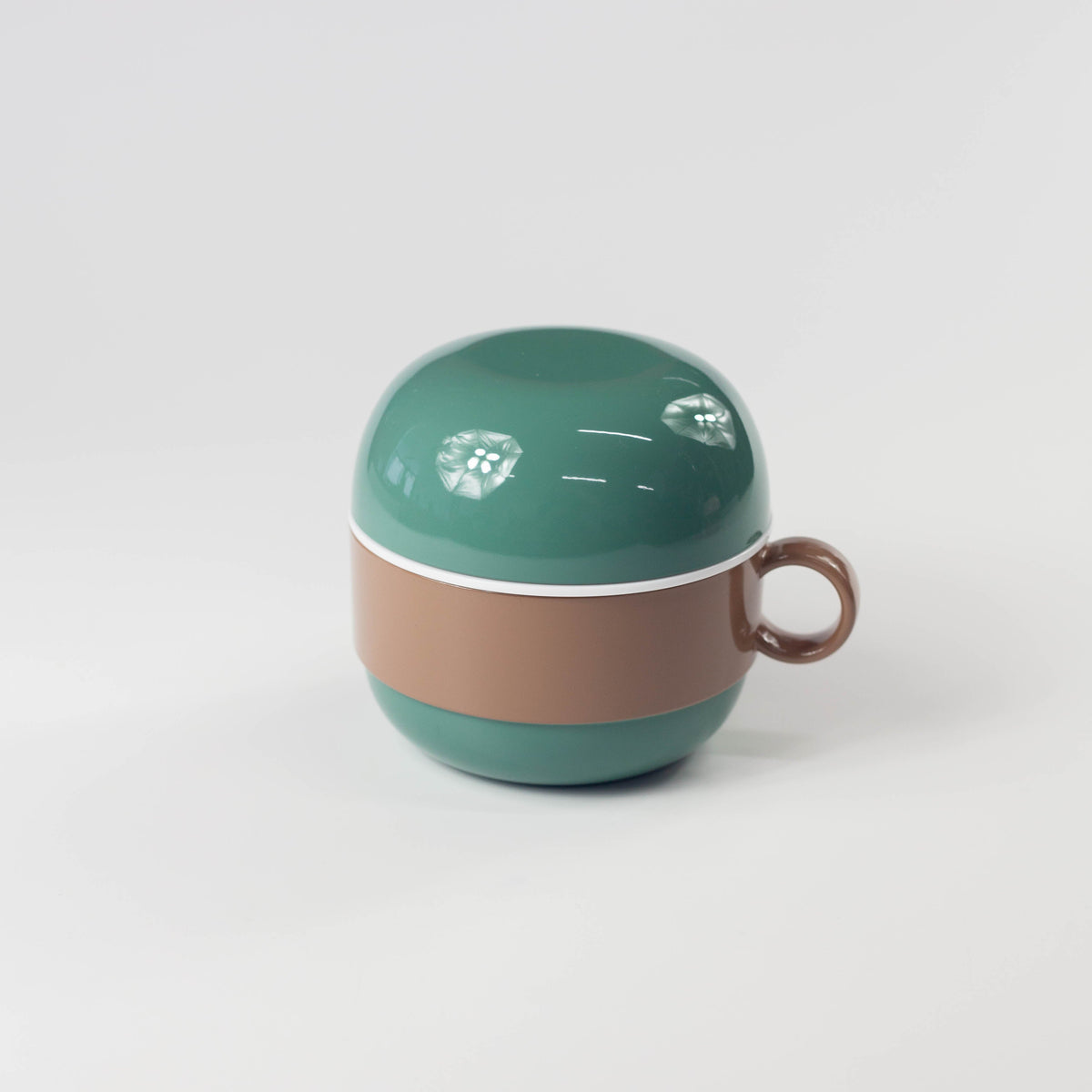 Chocottoちょこカプランチ アイスクリームカップ型2段お弁当箱 ミント×いちごカラー