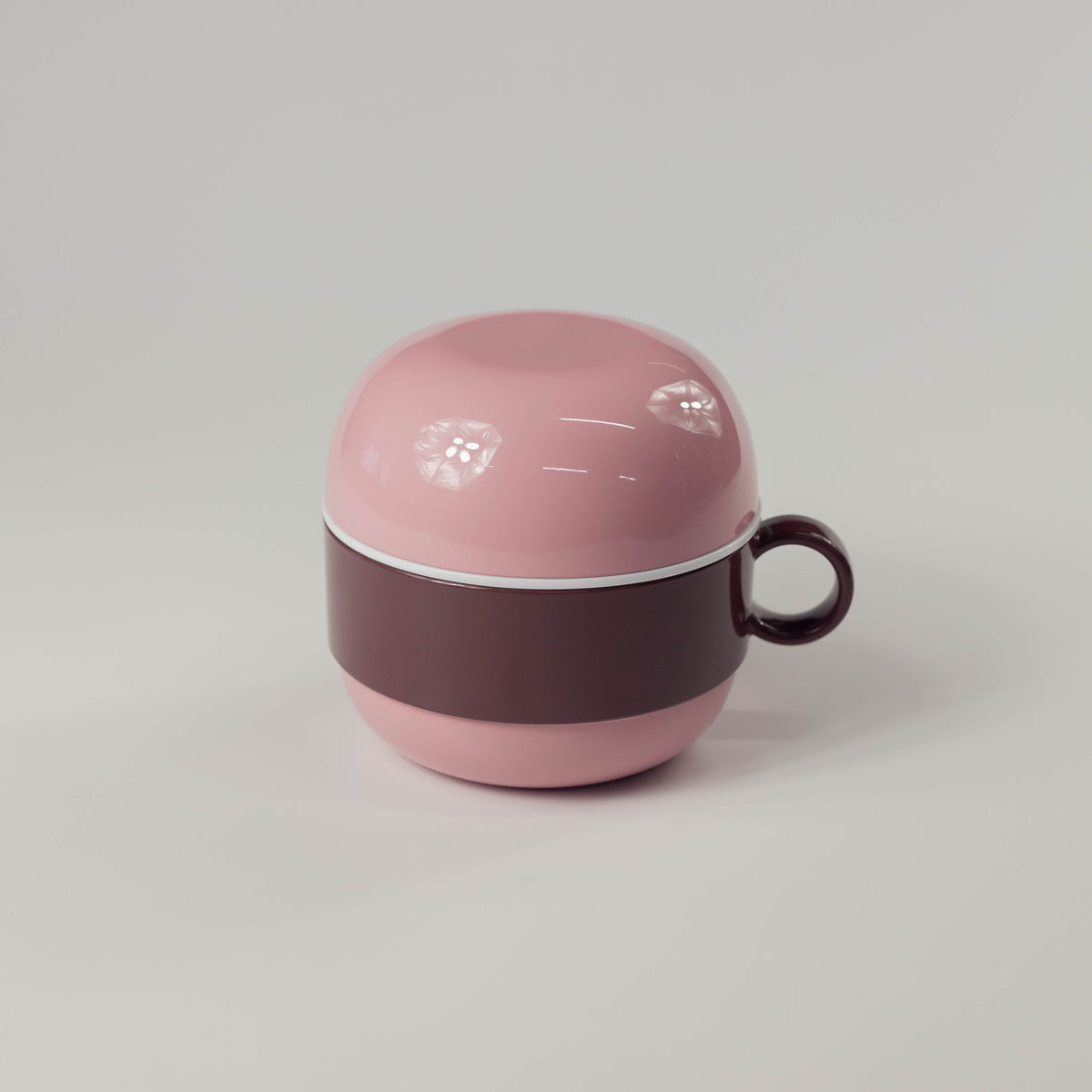 Chocottoちょこカプランチ アイスクリームカップ型2段お弁当箱 ミント×いちごカラー